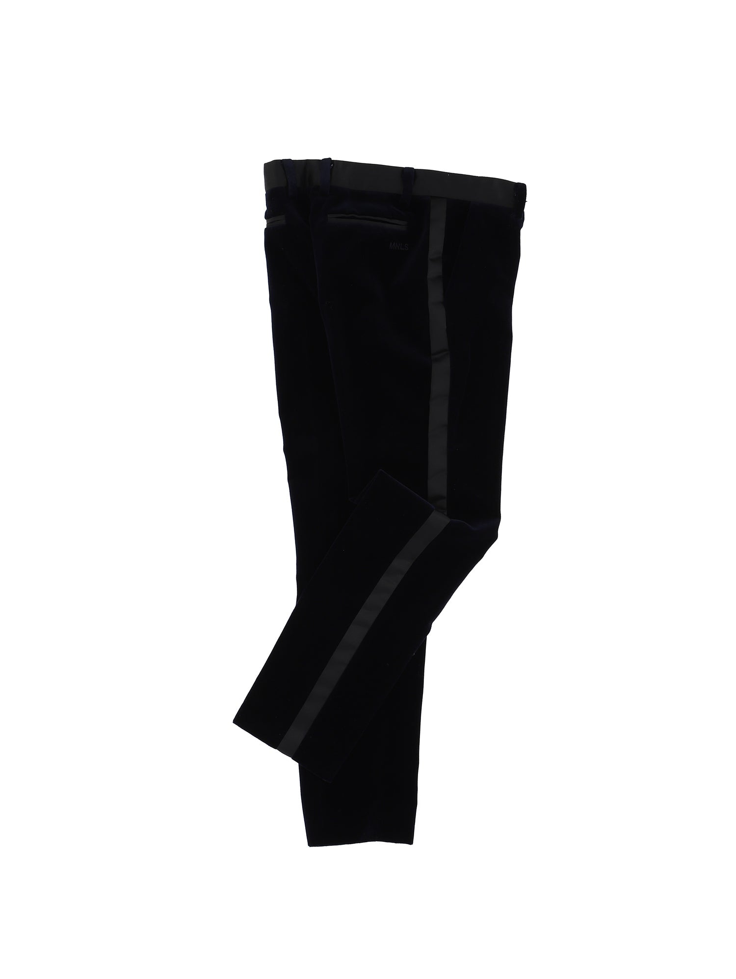 Boys | Velvet Tuxedo Trousers | Blue/Black