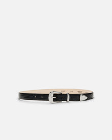 No. 16 Belt | Patent Black/Silver