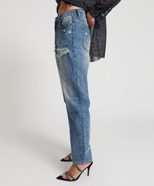 1982S High Waist Balloon Denim Jeans | Blue Love