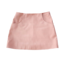 Pink Vegan Leather Skirt | Pink