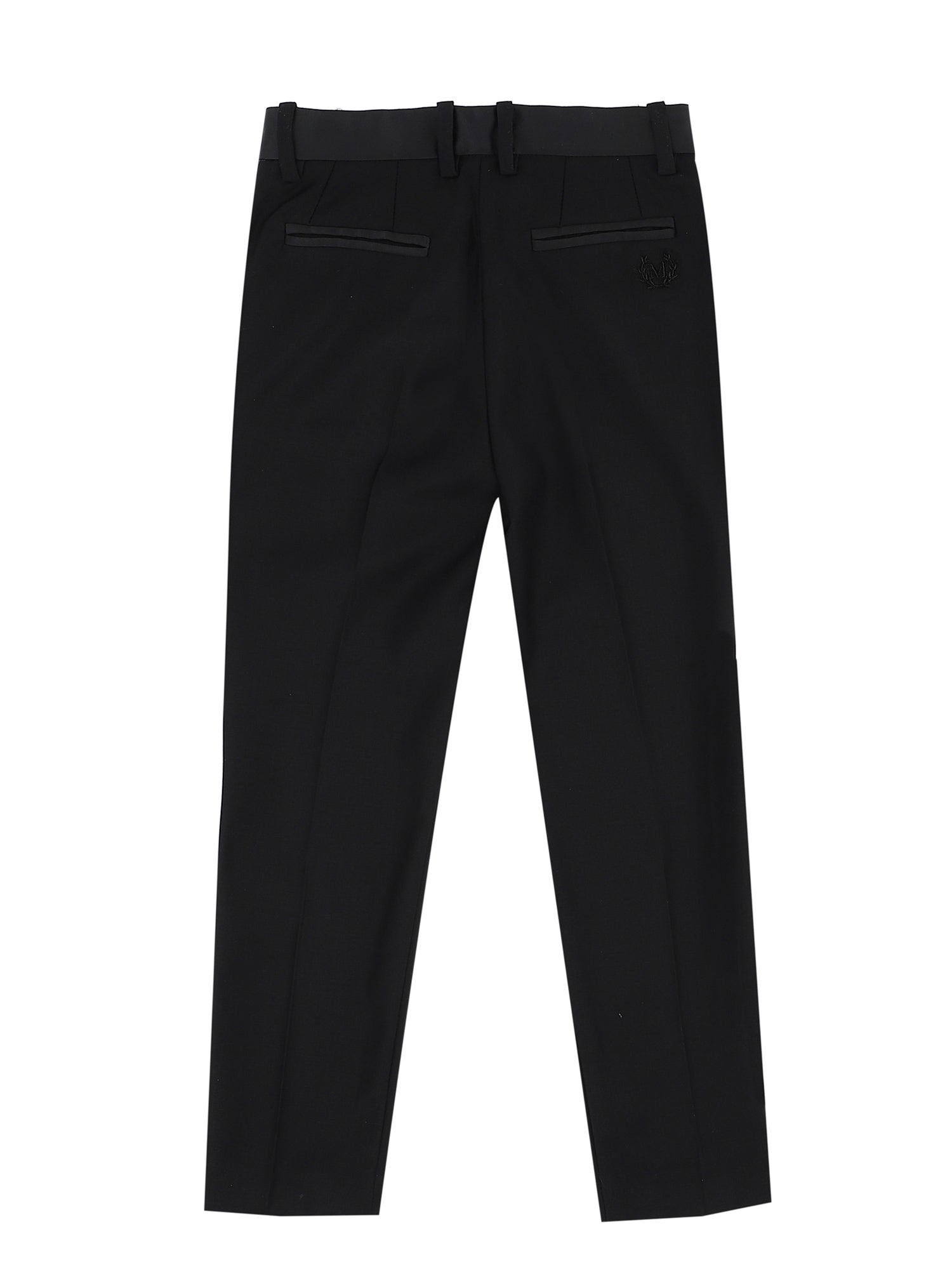 Boys | Classic Trousers With Satin Bands | Black