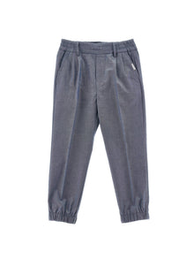 Boys | Oxford Cotton Joggers | Navy Blue