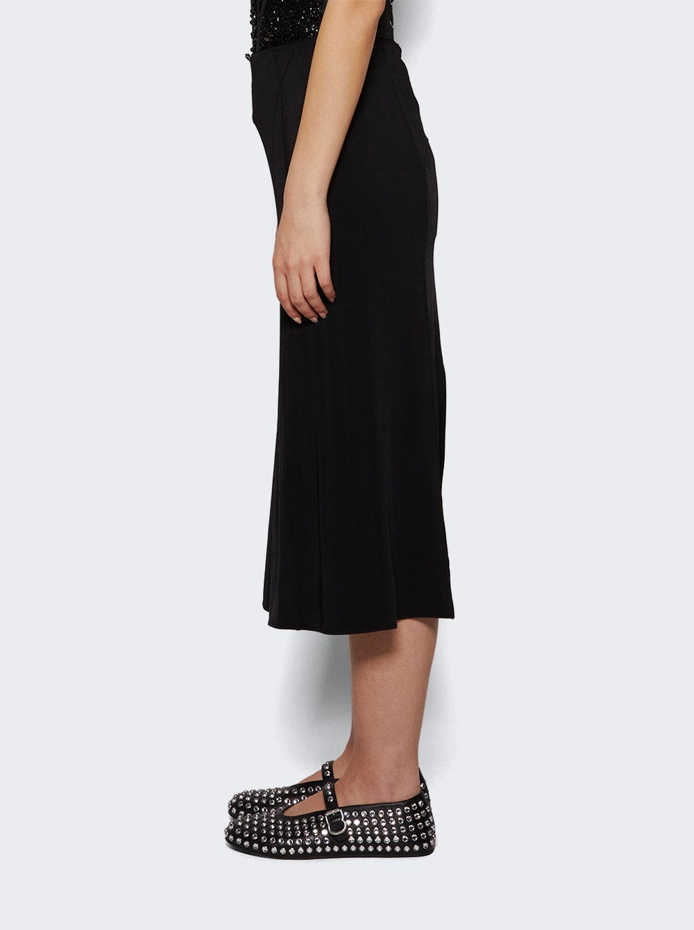 Women | Rabanne | Jupe Midi Lenght Skirt | Black