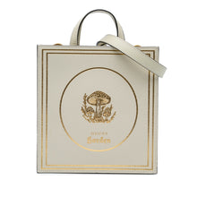 Gucci | Pre-Owned Garden Calfskin Mushrooms Vertical Shopping Tote | Brown/Beige