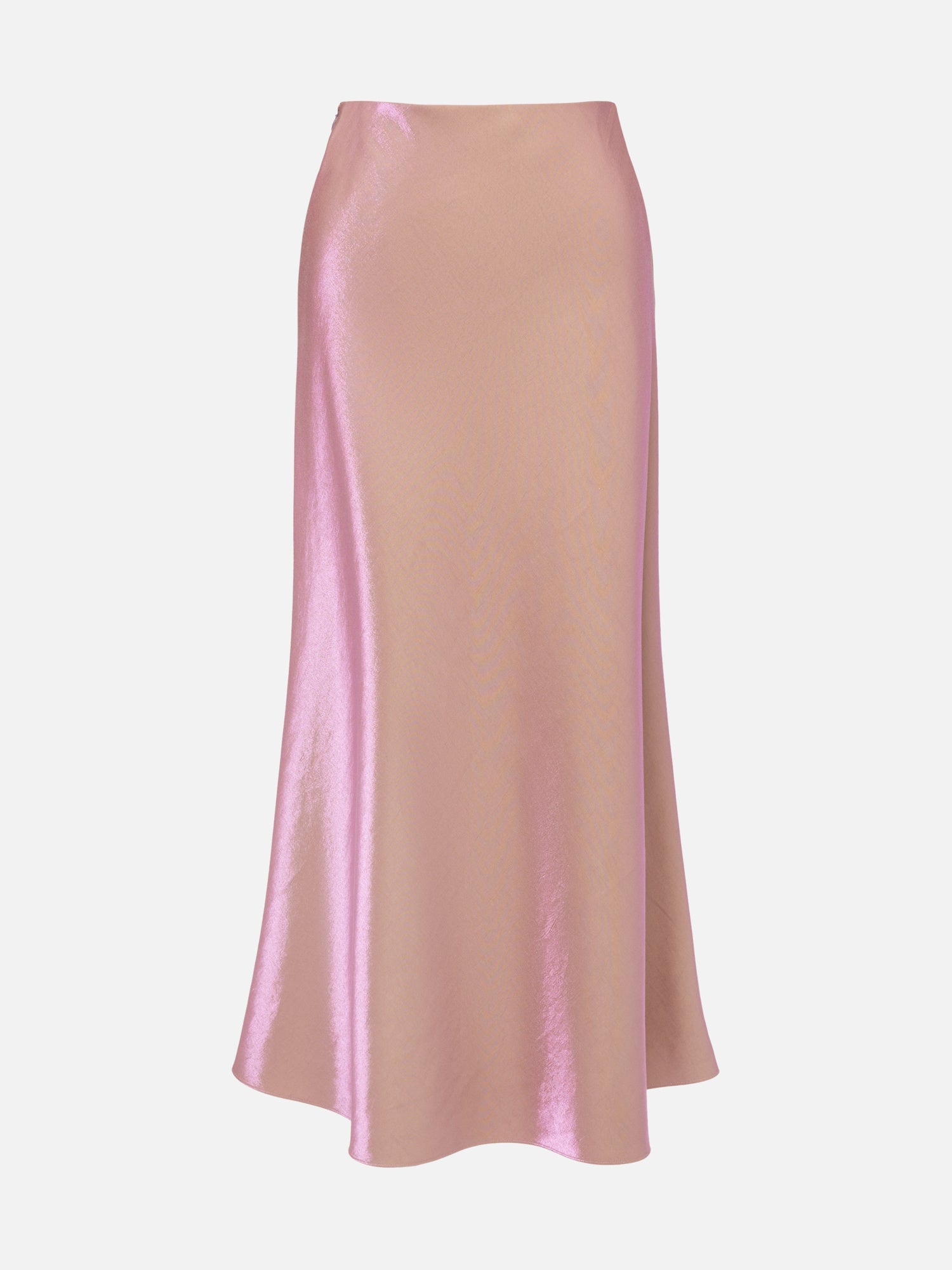 Satin A-Line Skirt | Pink