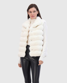 Fur-Free Chinchilla (Faux Fur) Vest | White Chinch