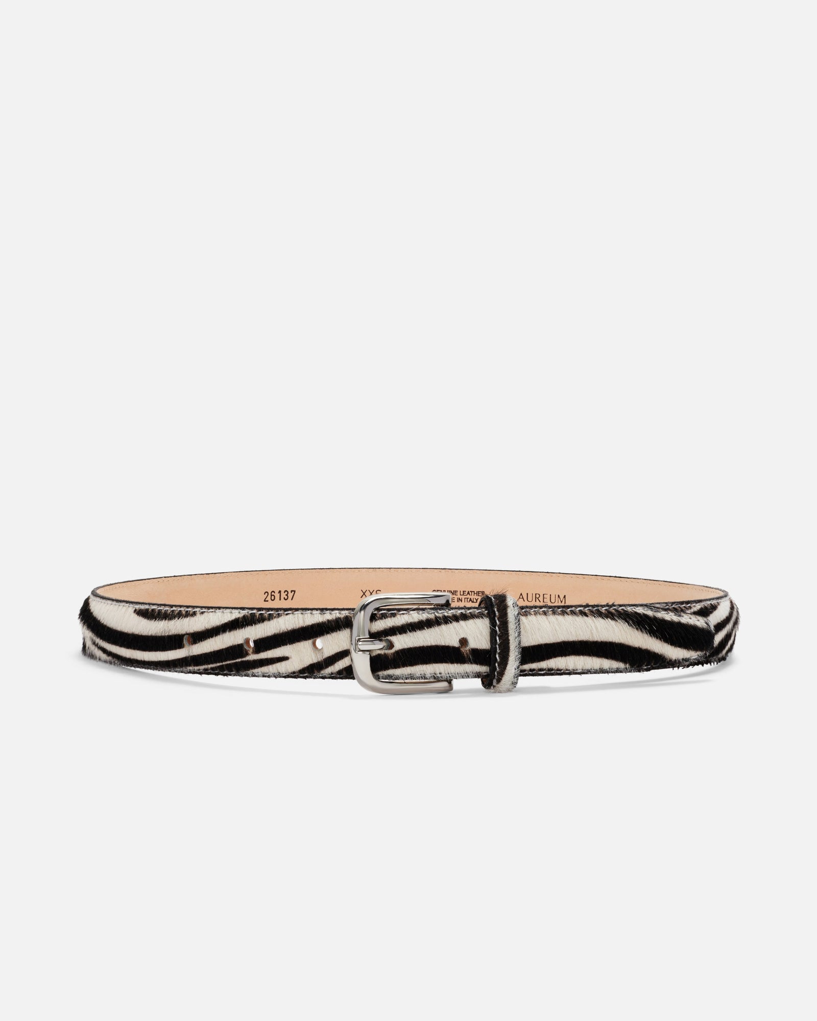 No. 14 Belt | Zebra/Silver