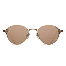 2859H Panto Sunglass | Antique Gold | Brown Lenses | 49M