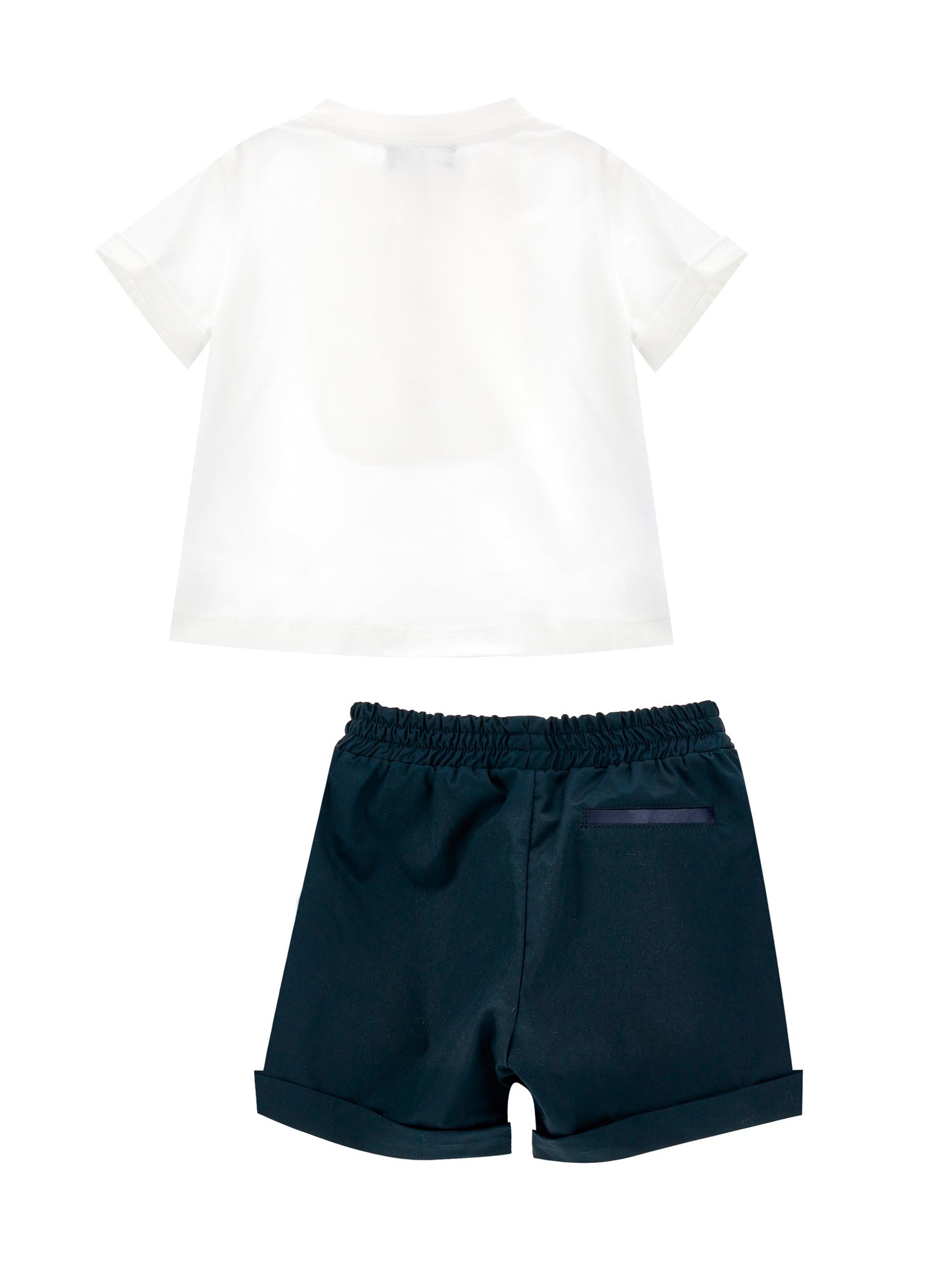 Boys | Ultra-Fine Satin Party Outfit | Blue/Cream