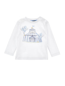Boys | Maxi Circus Print T-Shirt | Cream