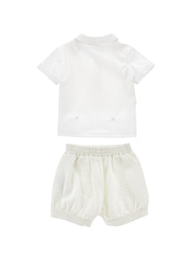 Boys | Polo Set With Vest | Cream