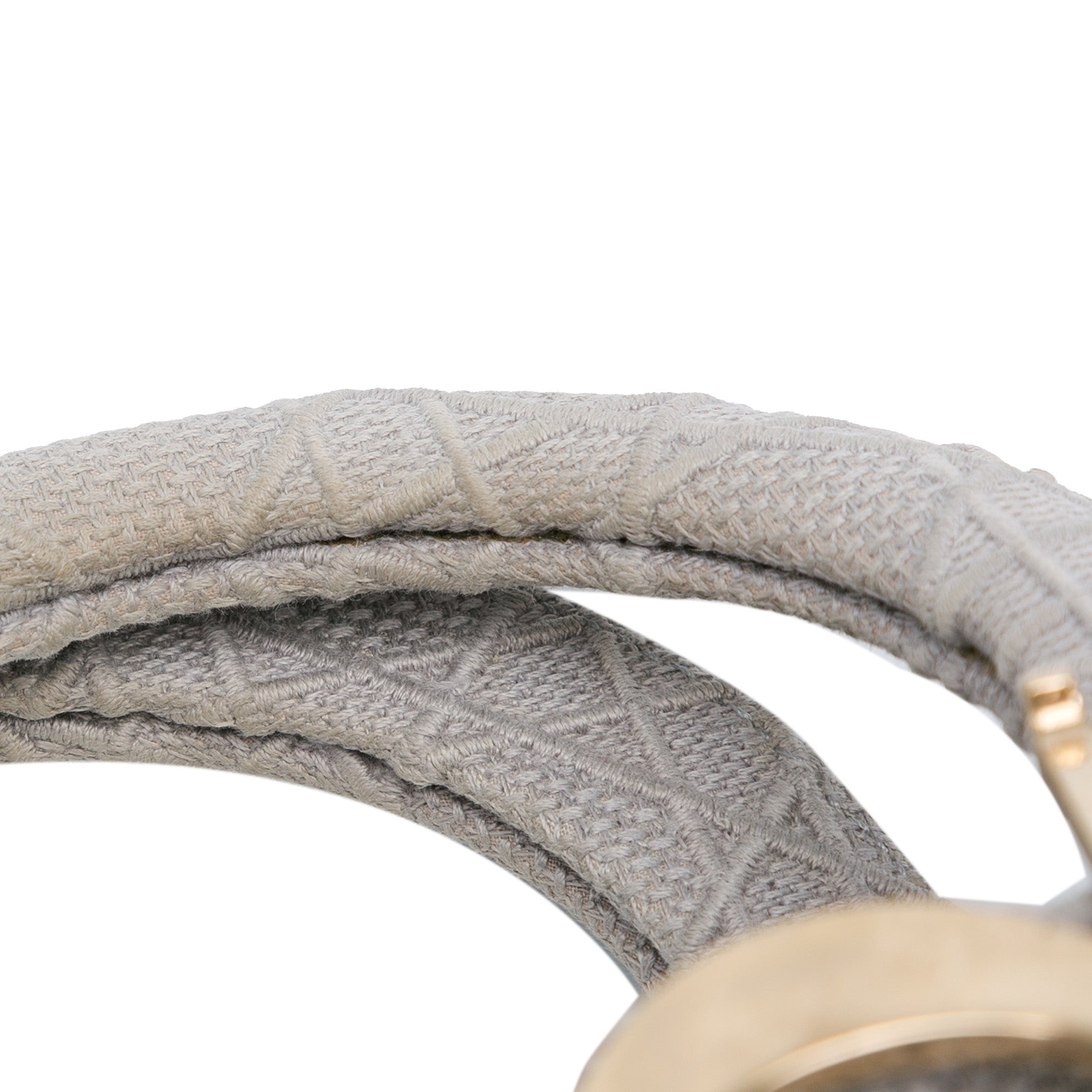 Dior | Pre-Owned Medium Canvas Cannage Lady D Lite - V | Gray/Light Gray