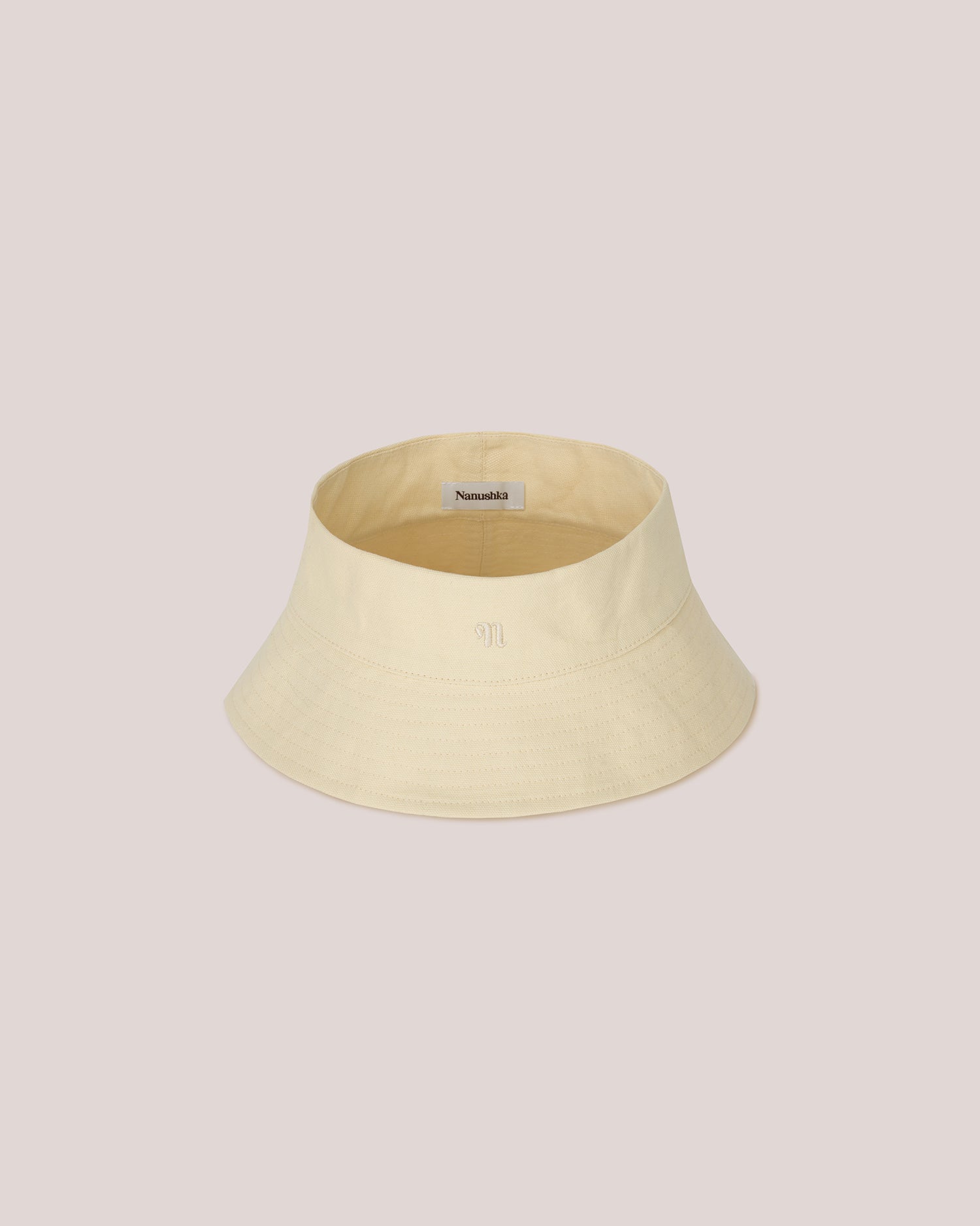 Lamont Organic Cotton Canvas Visor | Creme