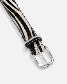 No. 14 Belt | Zebra/Silver