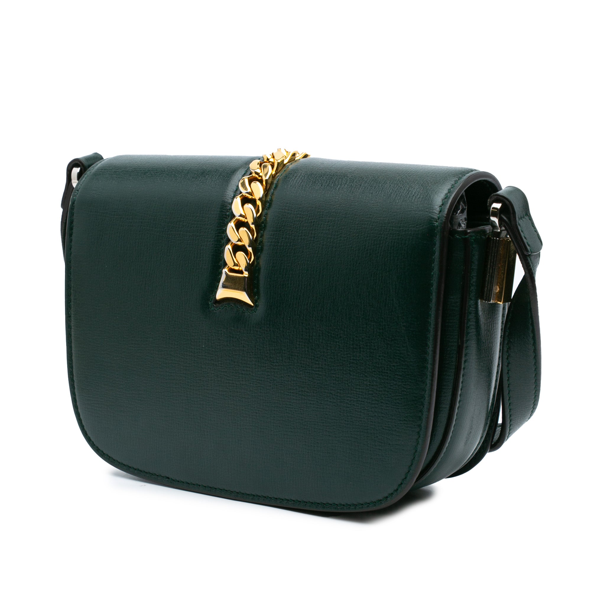 Gucci | Pre-Owned Mini Leather Sylvie 1969 Crossbody | Green