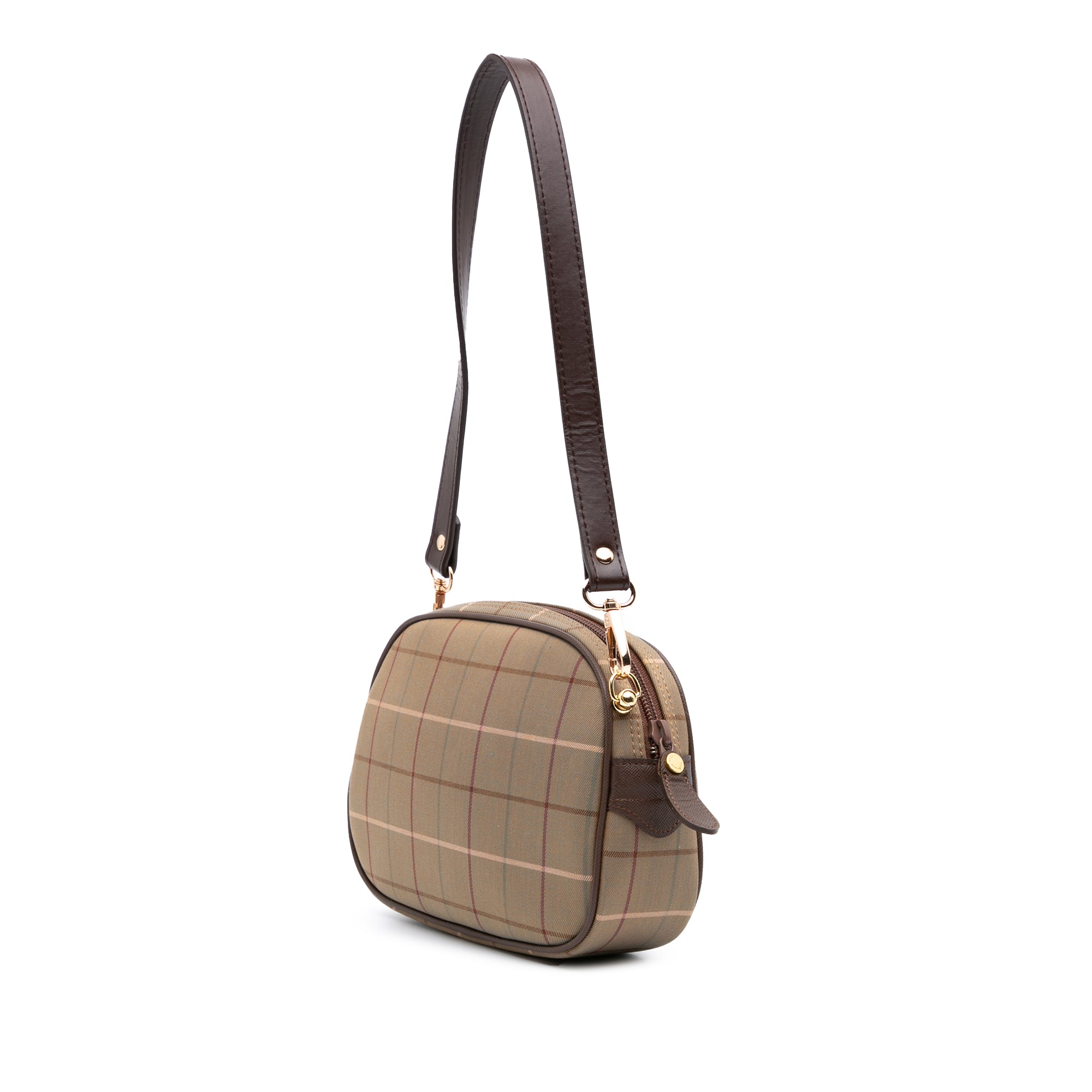 Burberry | Pre-Owned Vintage Check Canvas Crossbody | Brown