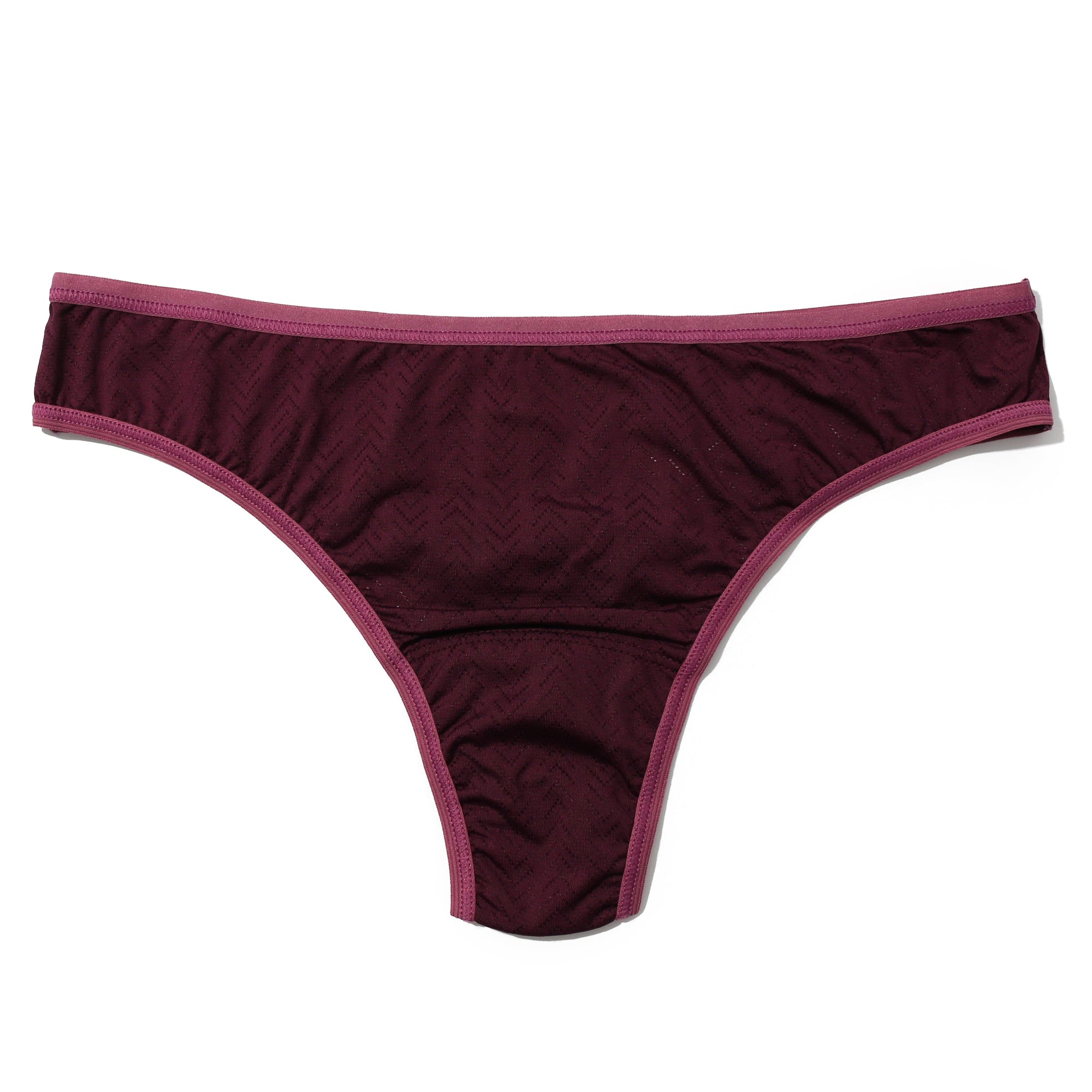 3-Pack MoveCalm Natural Rise Thong | Pearl/Marshmallow - Dried Cherry/Damson Plum- Black/Granite