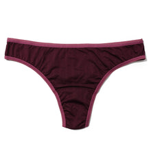 3Pack Movecalm Natural Rise Thong | Pearl x Marshmallow - Dried Cherry x Damson Plum- Black x Granite