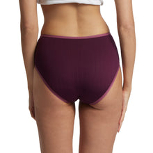 MoveCalm High Waist Brief | Dreid Cherry/Damson Plum