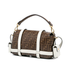 Fendi | Pre-Owned Zucca Glazed Fabric Cage Baguette Satchel - II | Brown