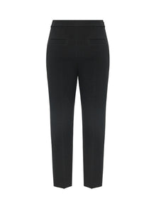 Crepe Tapered Pants | Black