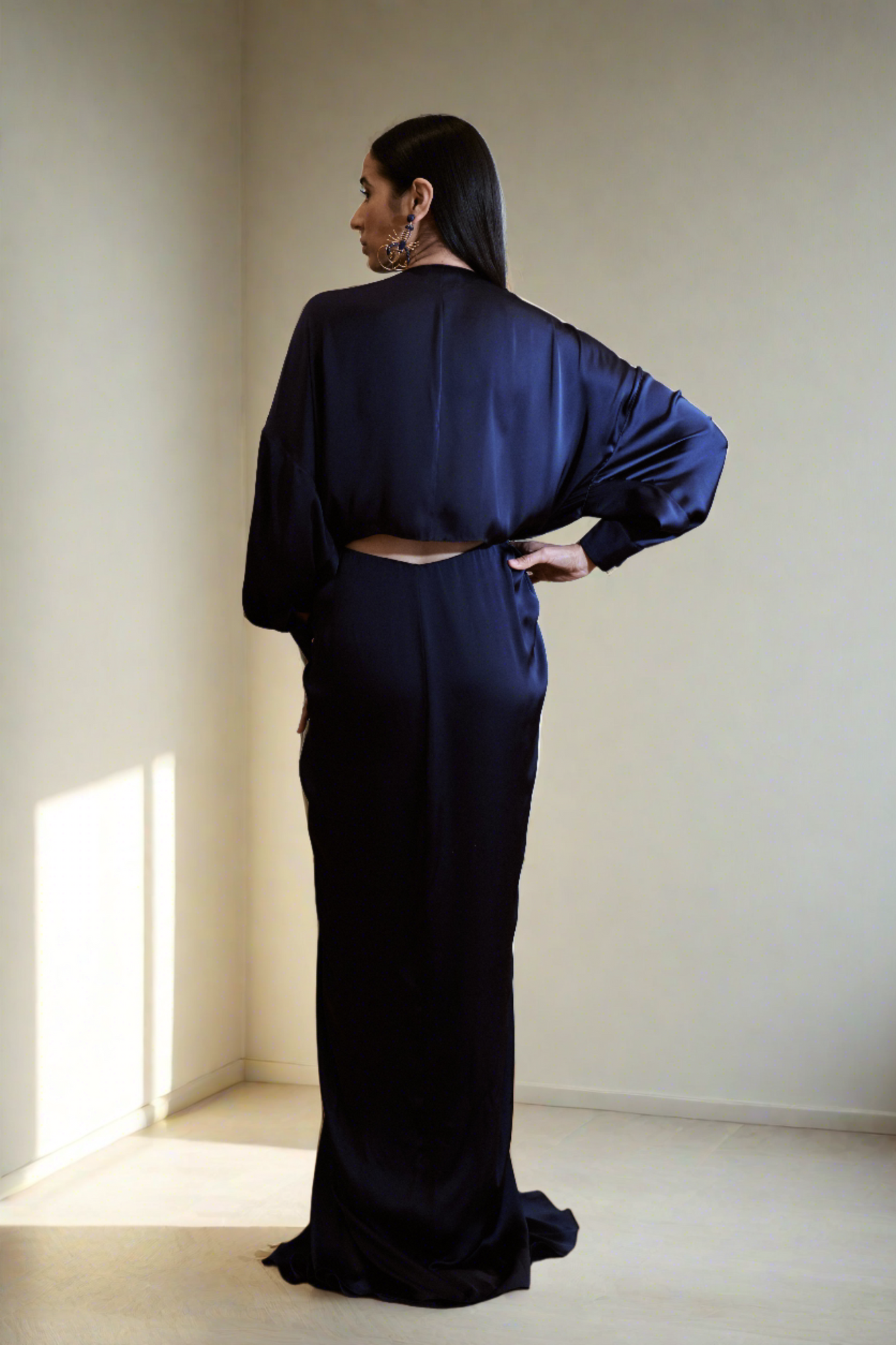 MAISON RABIH KAYROUZ Navy Long Dress