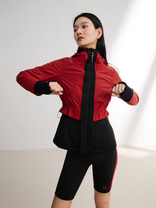 Hooded Sports Jacket | Red
