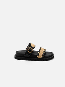One-Strap Thick-Soled Sandals | Black