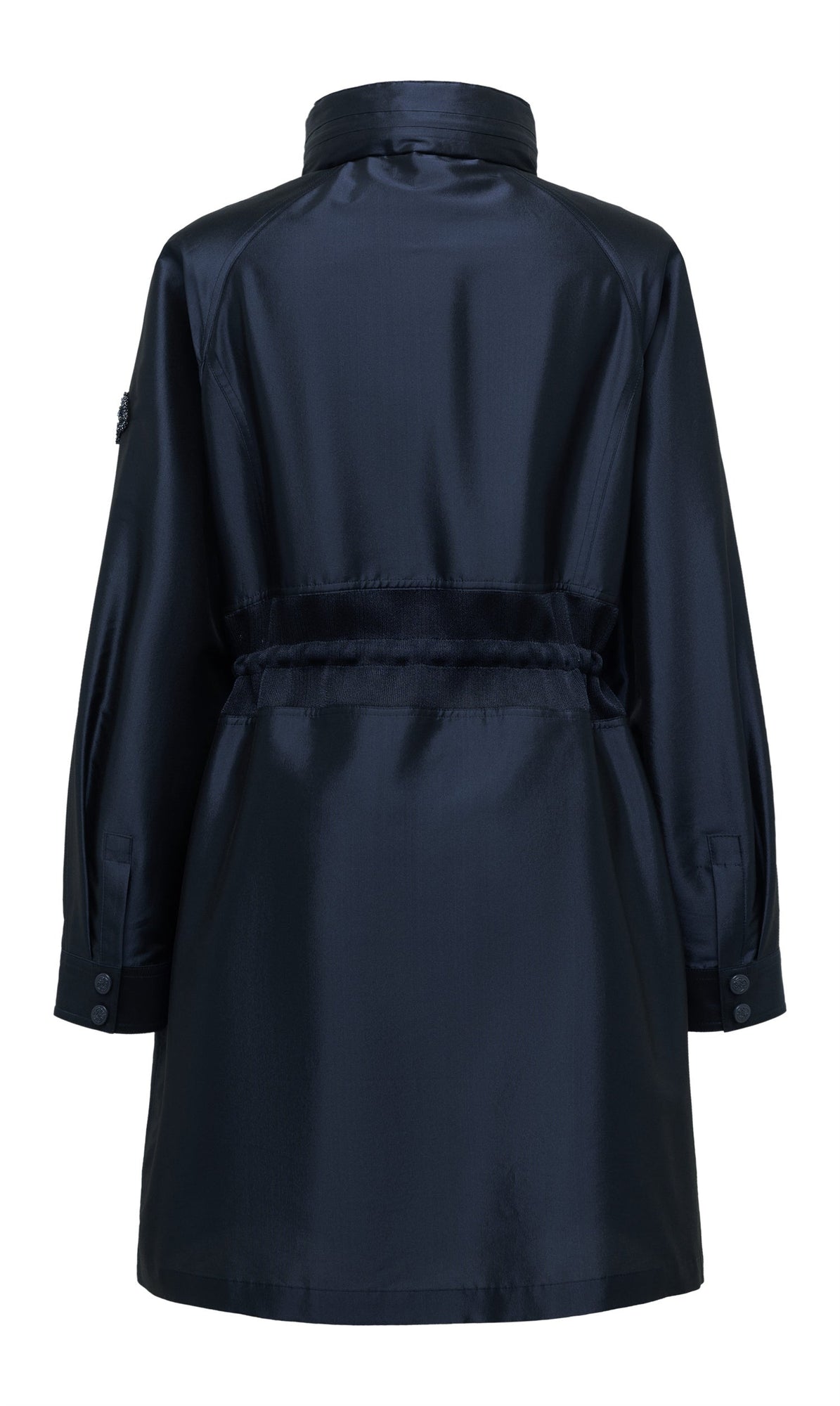 Triacetate Trench Coat | Navy