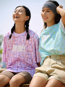 Oversize Printed T-shirt | Purple