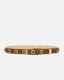 No. 2 Belt | Mocha/Gold