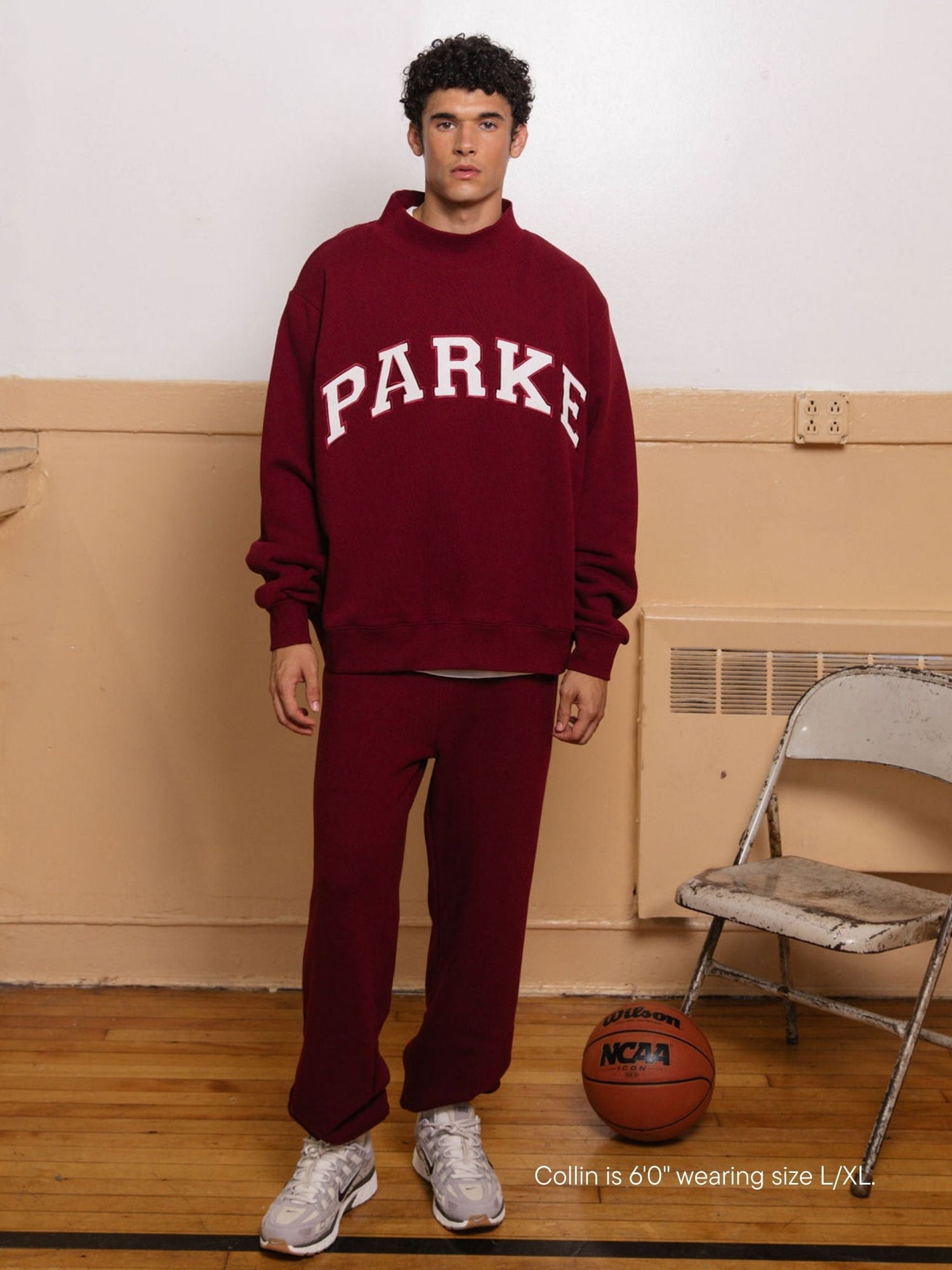 maroon + white