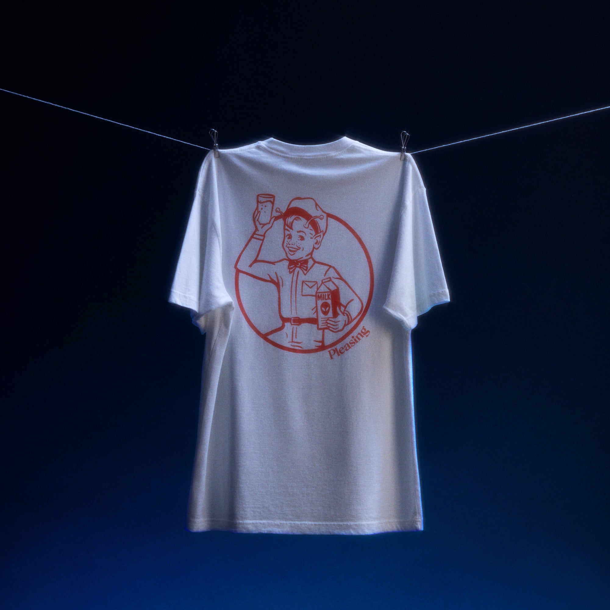 The AstroMilk Man Tee | White