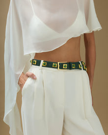 No. 2 Belt | Emerald-Gold