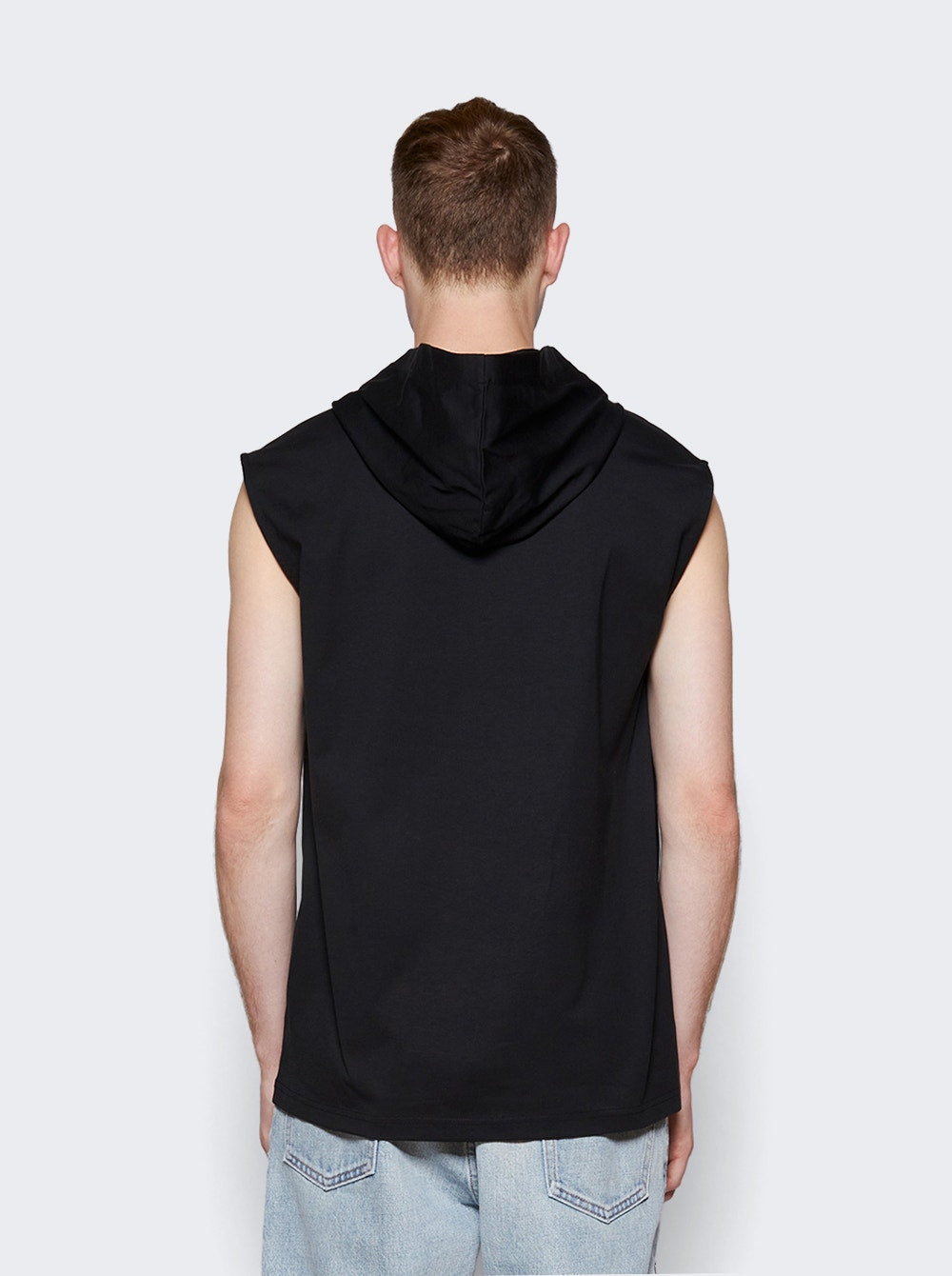 Men | Courrèges | Hooded Sleeveless T-shirt | Black