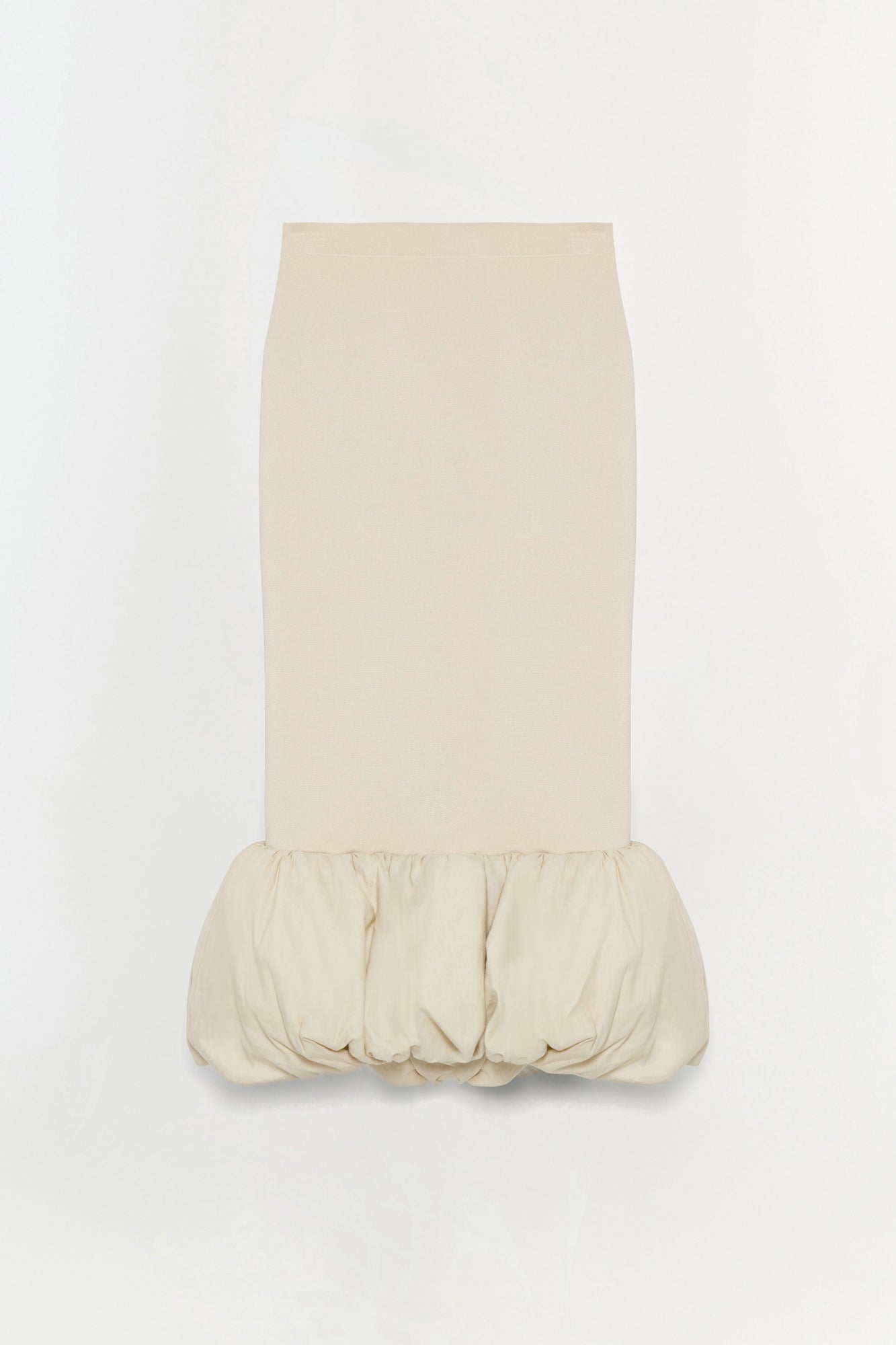 Womens | Camille Linen Knit Midi Skirt | Sand