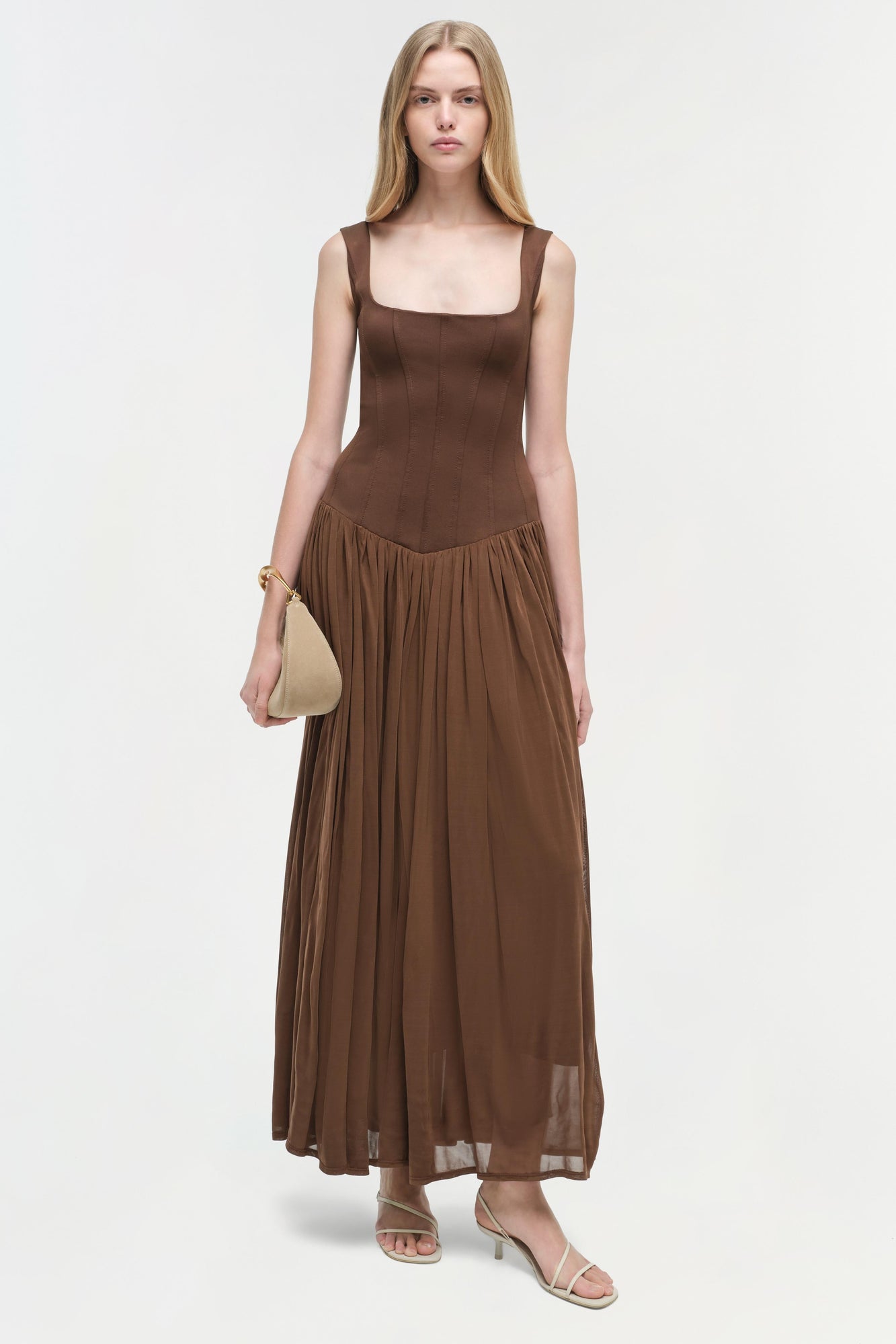 Womens | Jamie Jersey Midi Dress | Cocoa