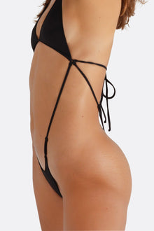 Bijou Onesie One Piece Swimsuit | Dark Seas Black