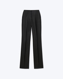 Maurie Tailored Satin Pants | Black