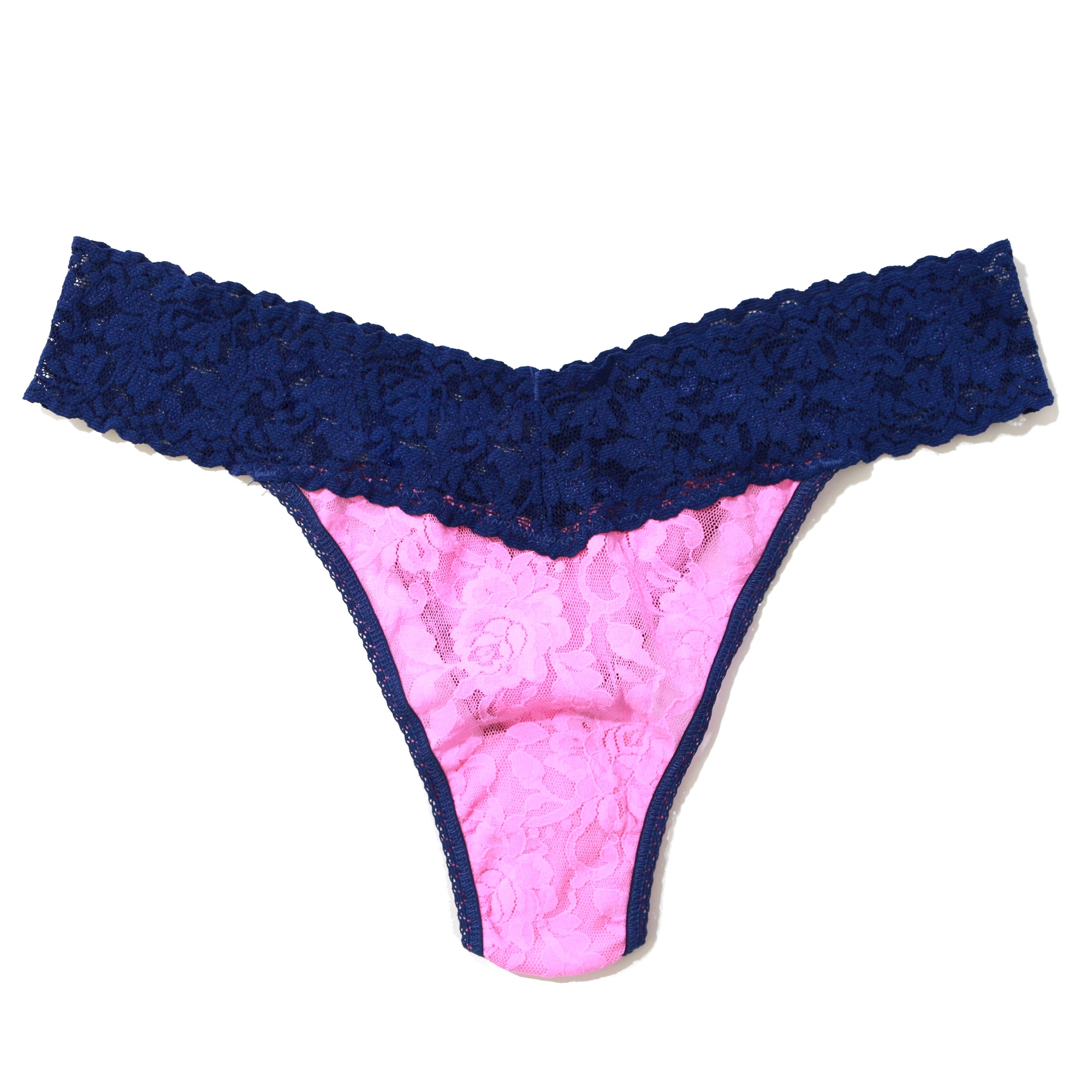 Signature Lace Original Rise Thong | Ench/Mdnt