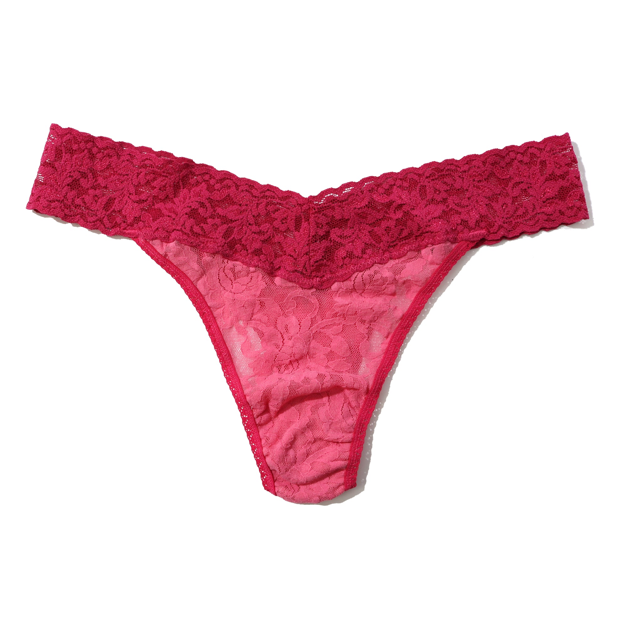 Signature Lace Original Rise Thong | Srup/Sang