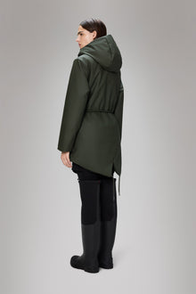 Rains Nome String W Parka Green Jacket