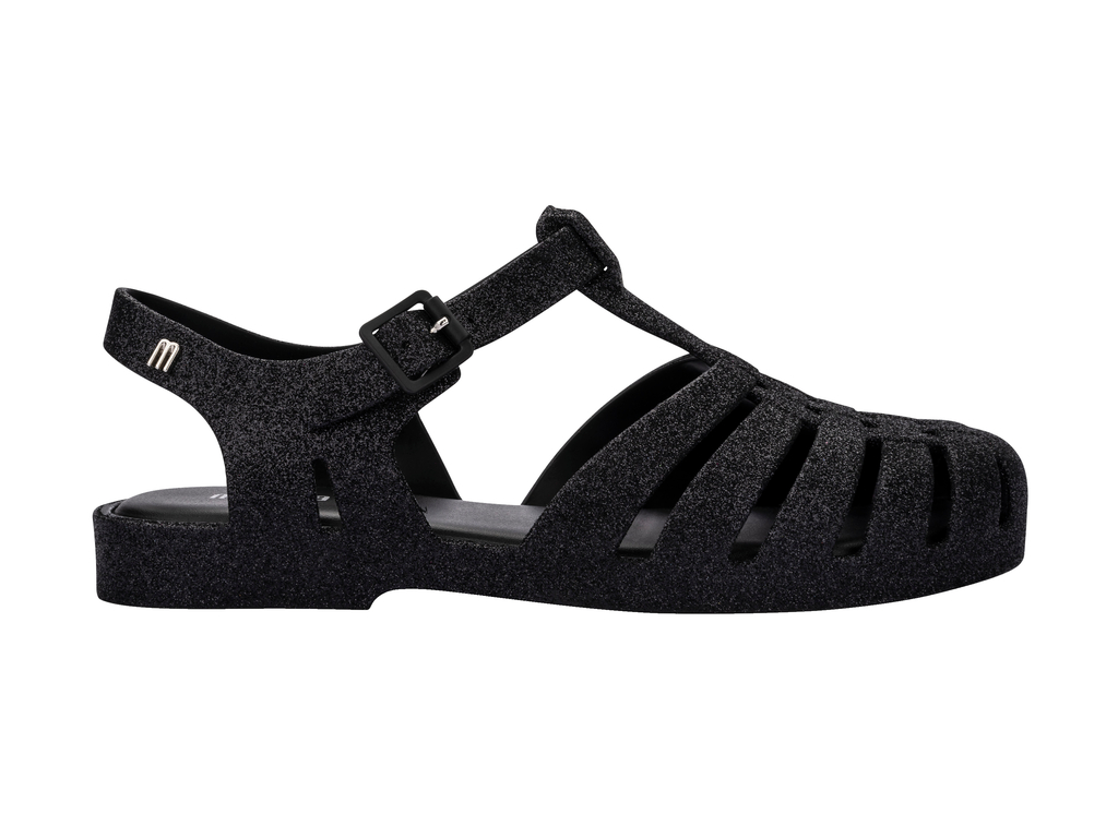 Womens | Possession Glitter Sandal | Glitter Black