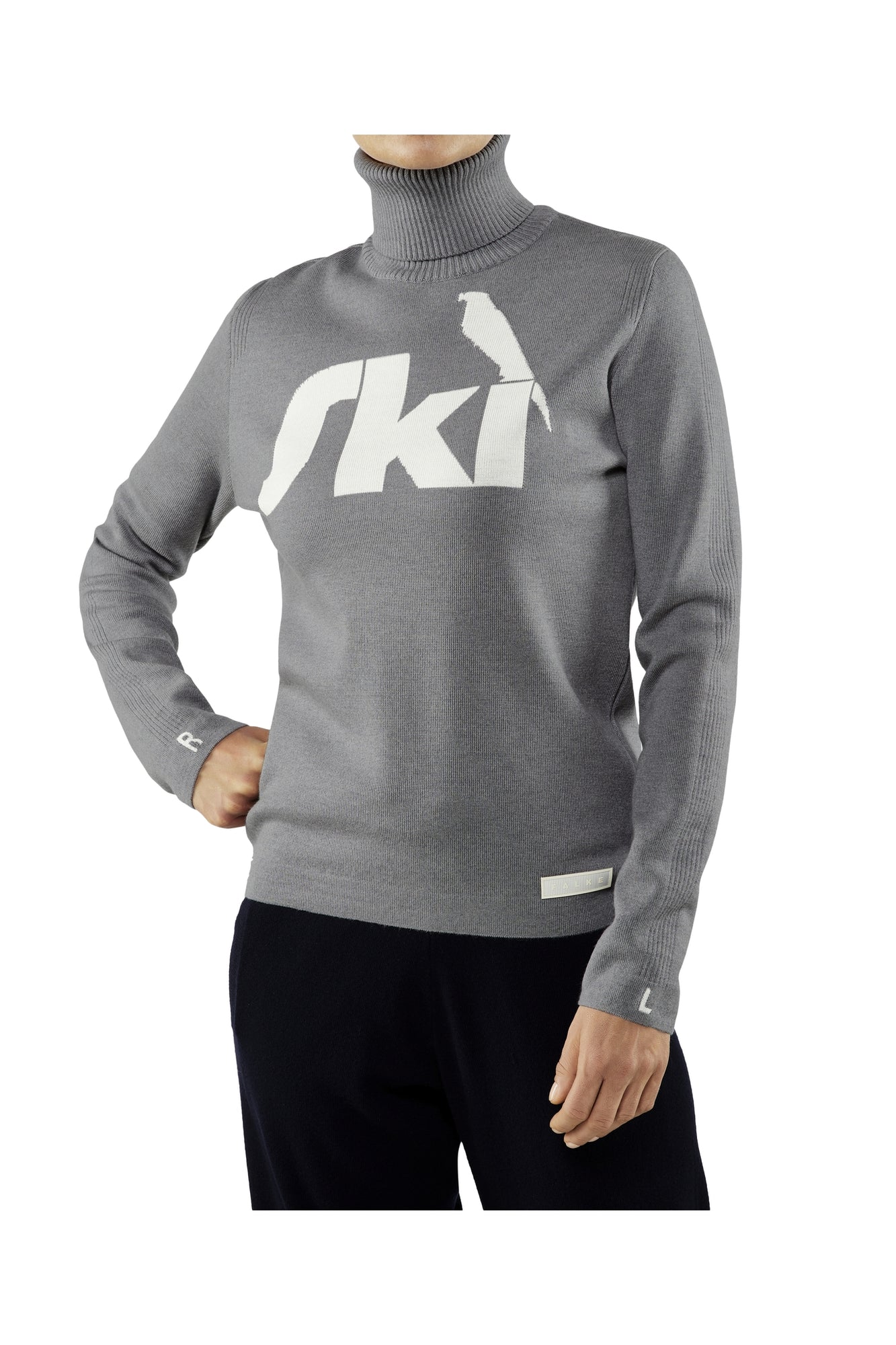 Women | Ski Roll Neck | Grey-Heath