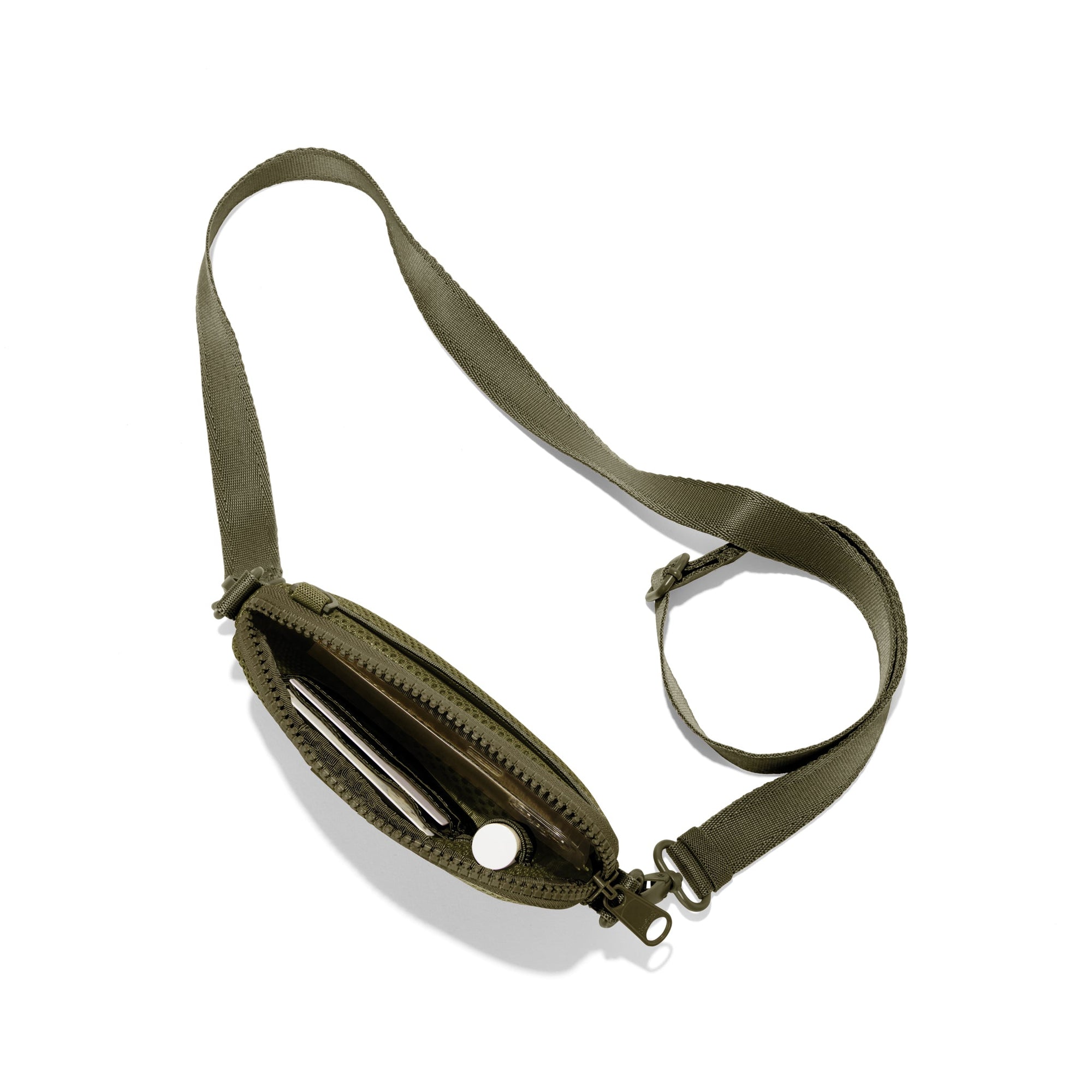 Mara Phone Sling | Dark Moss | Air Mesh | One Size