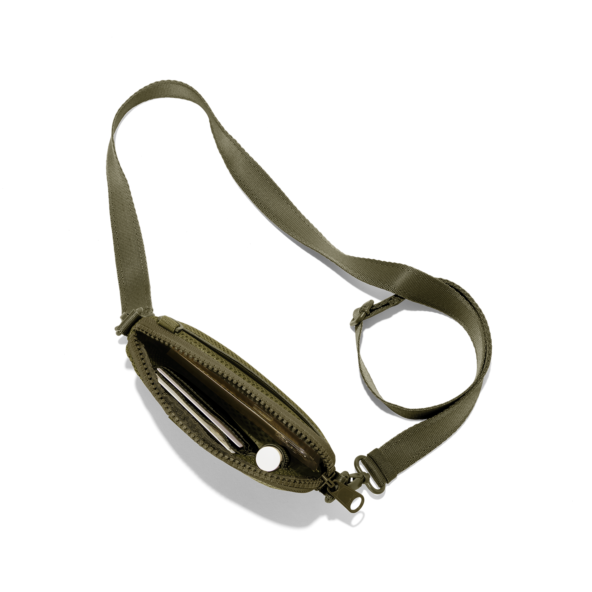 Mara Phone Sling | Dark Moss | Air Mesh | One Size