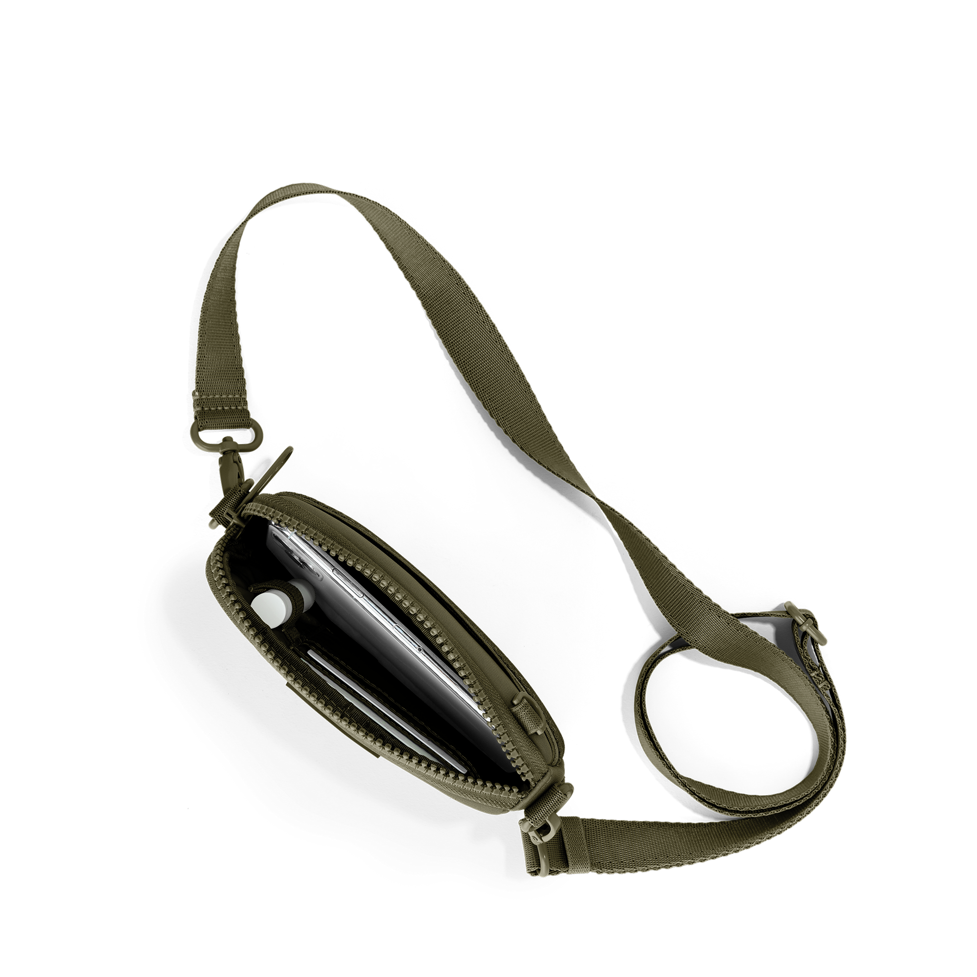 Mara Phone Sling | Dark Moss | Neoprene | One Size