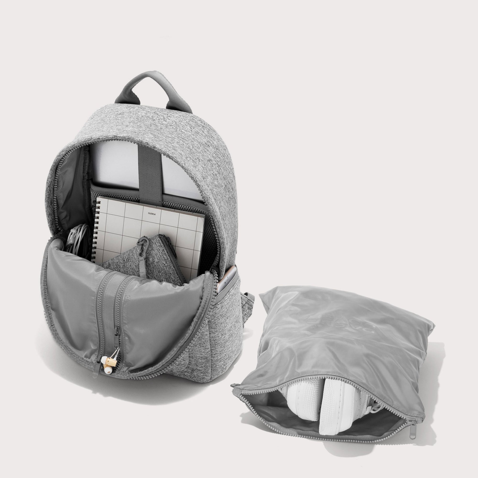 Dakota Backpack | Heather Grey | Neoprene | Medium