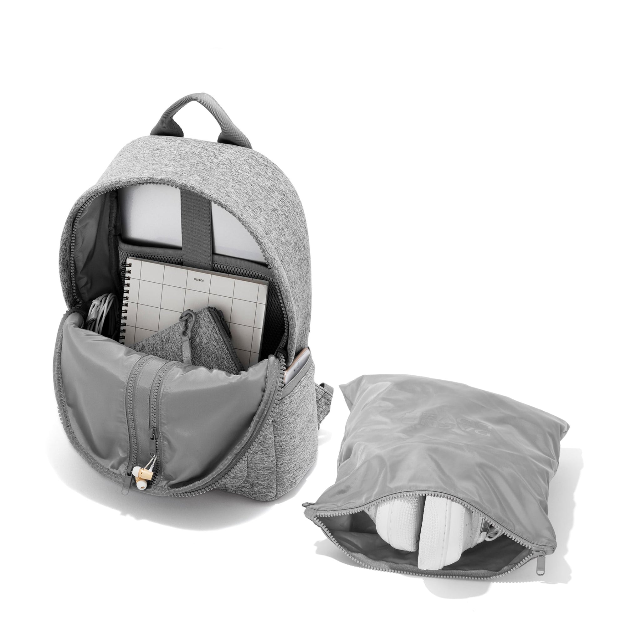 Dakota Backpack | Heather Grey | Neoprene | Medium