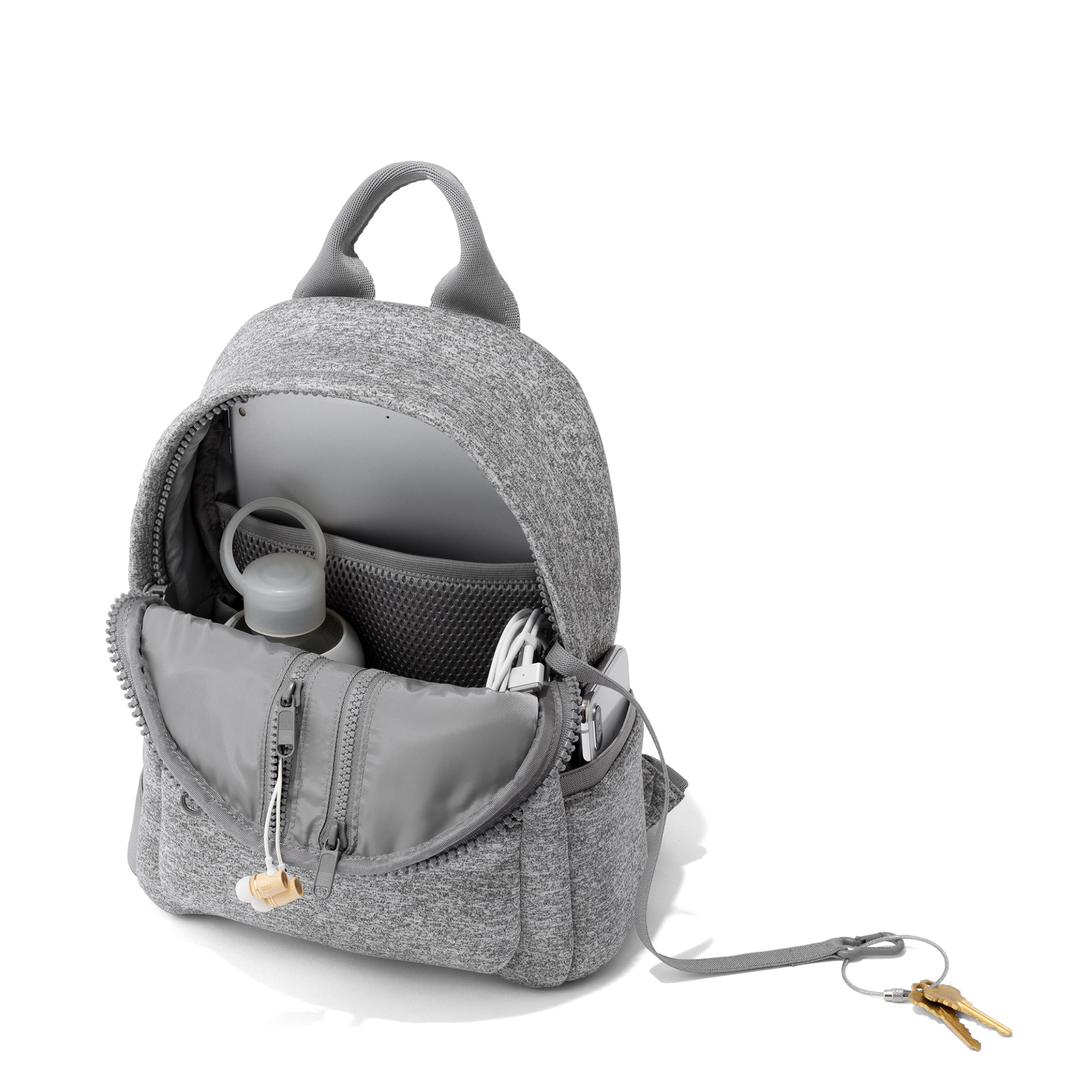 Dakota Backpack | Heather Grey | Neoprene | Small